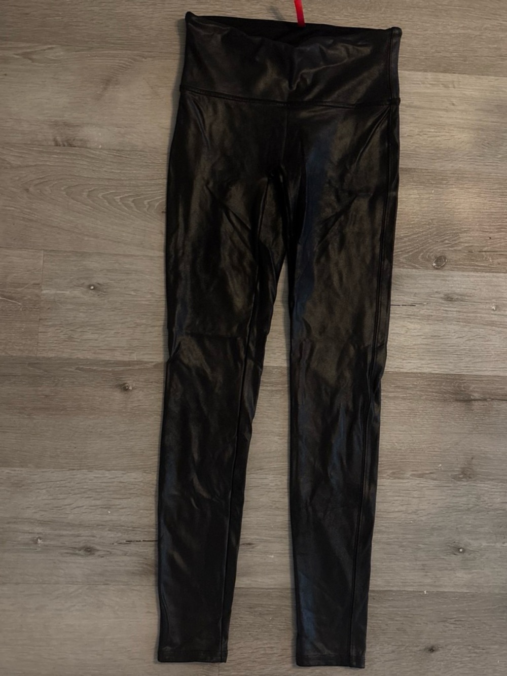 Spanx High-Waist Black Faux Leather Women’s Jeans